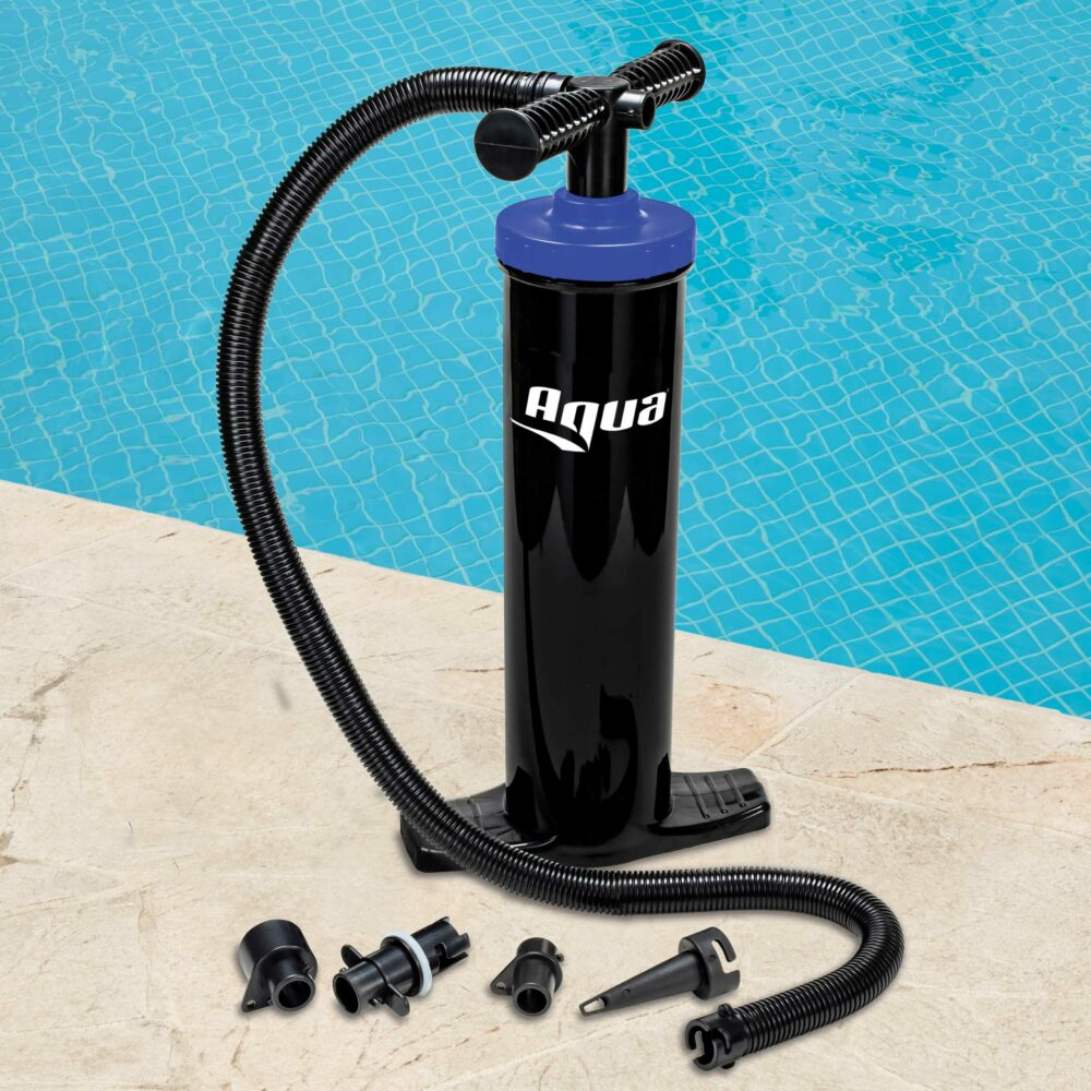 AquaTec Dual Action Hand Pump - Pump for Inflatable Paddle Boards, Airflow  on Upstroke & Downstroke, SUP Board Pump with Pressure Gauge