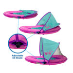 Grow with Me BabyBoat with Canopy in Pink