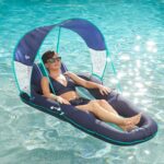 Sunshade Pool Recliner with canopy