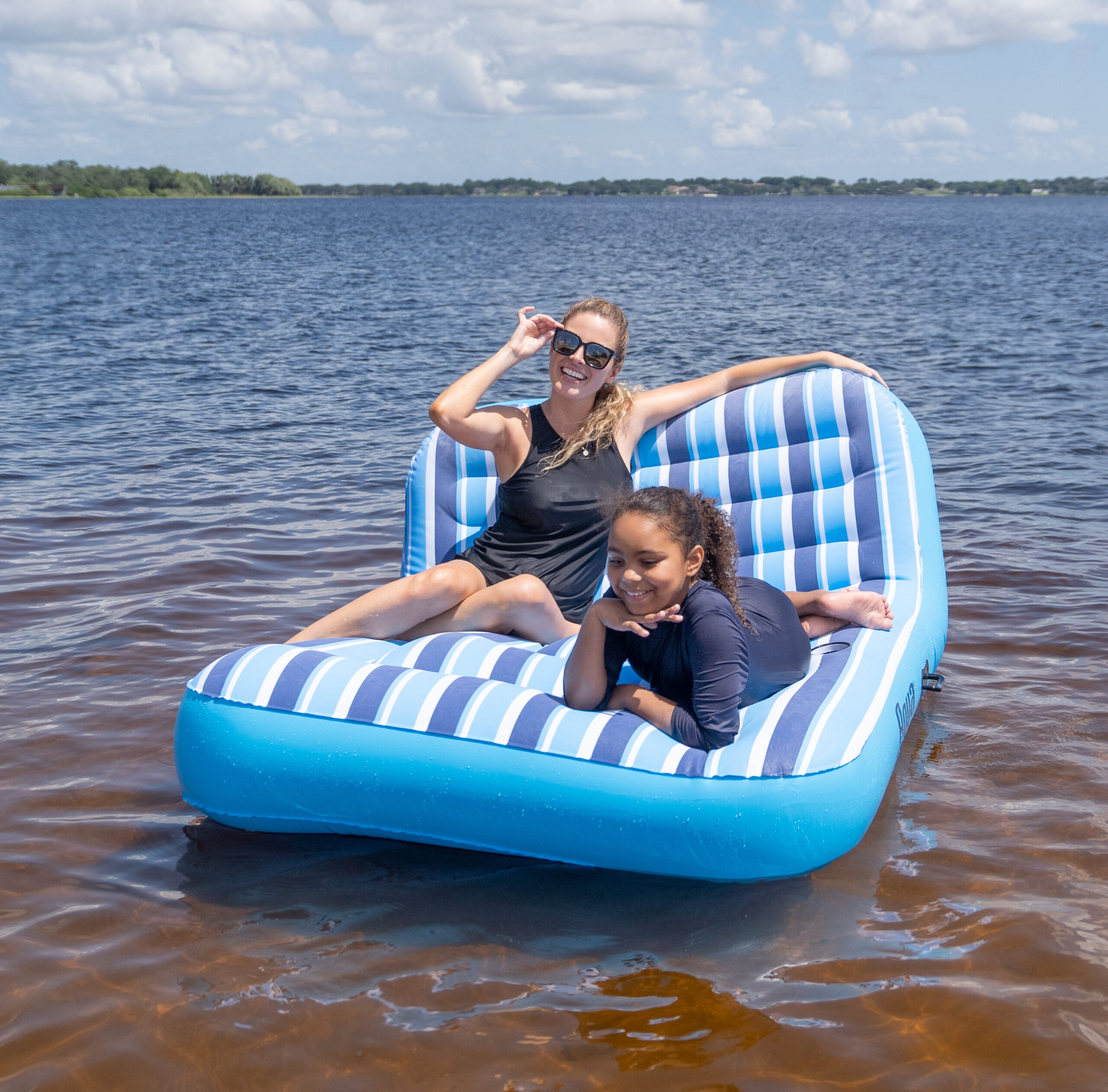 2 Person Large Pool Float Lounger Aqua Leisure   AZL17011P1 ComfortLoung4Two 04 Scaled 