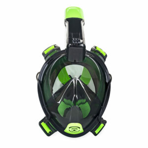 Frontier Full Face Mask in black and green