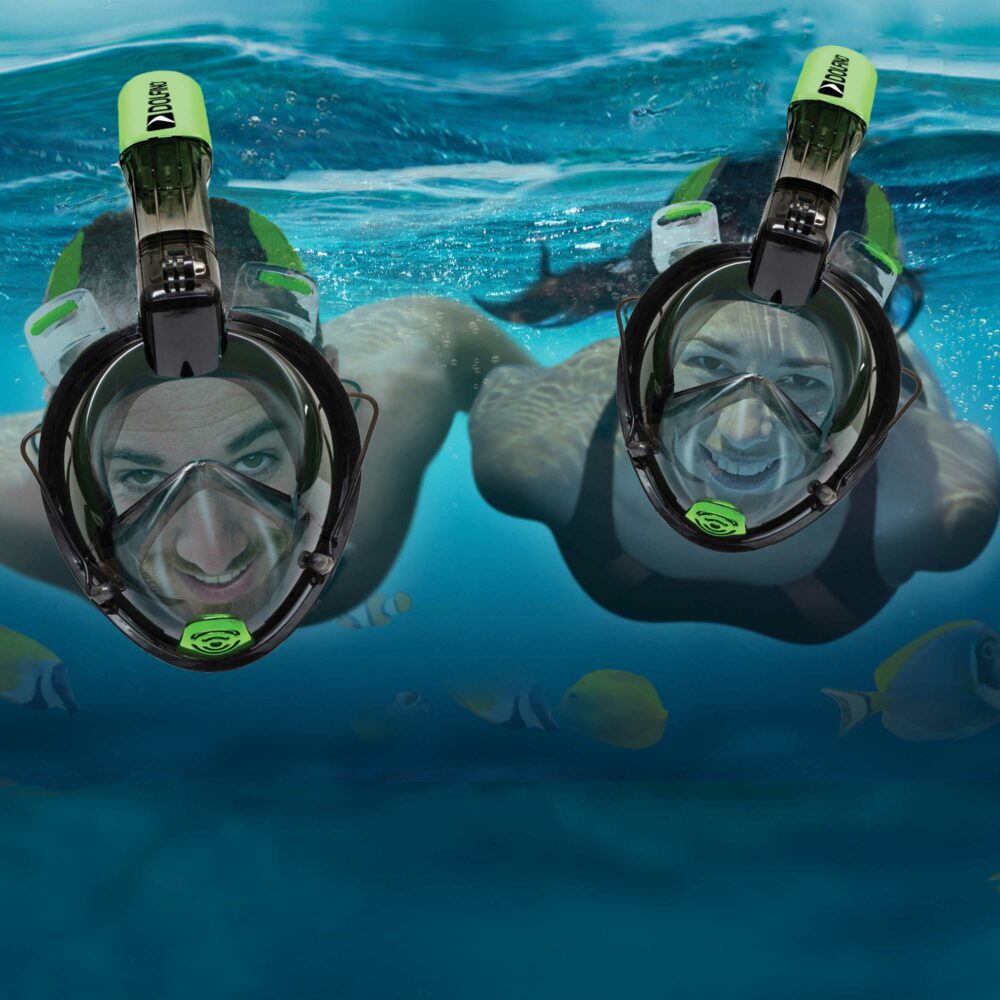 domesticeren Sporten Rond en rond Full Face Snorkel Mask | Frontier Full Face Snorkeling Mask