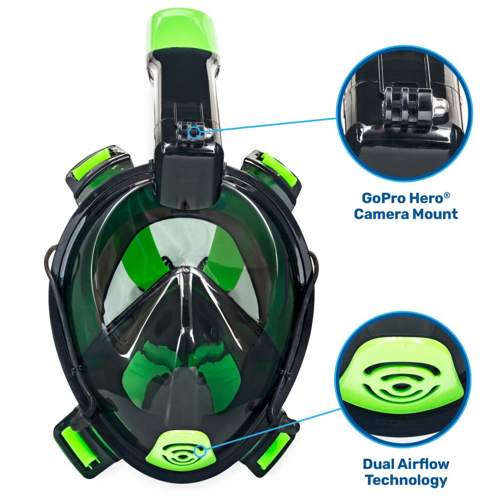 Face Snorkel | Frontier Full Face Snorkeling Mask