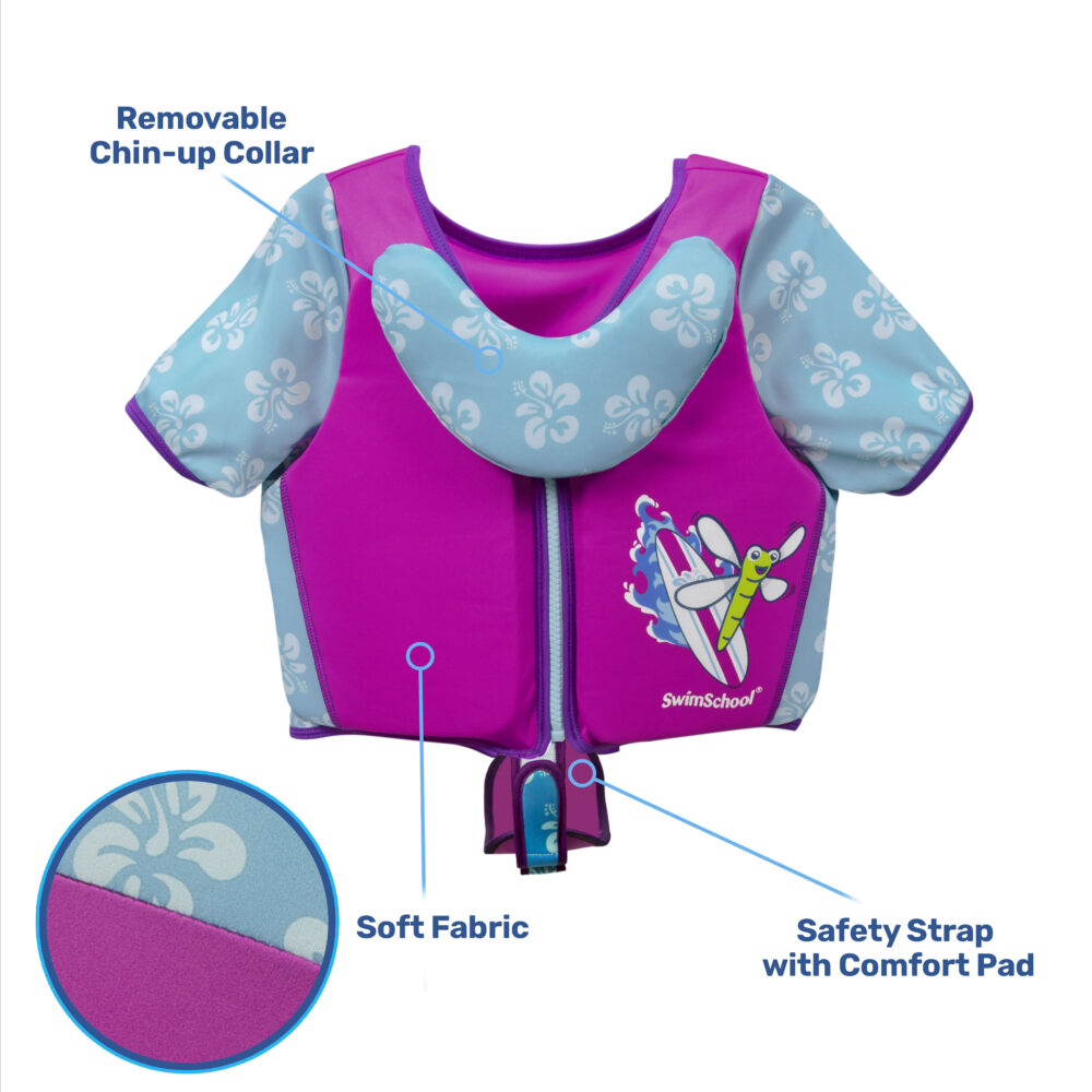 Swim Trainer Vest with Adjustable Safety Strap | Medium to Large Size