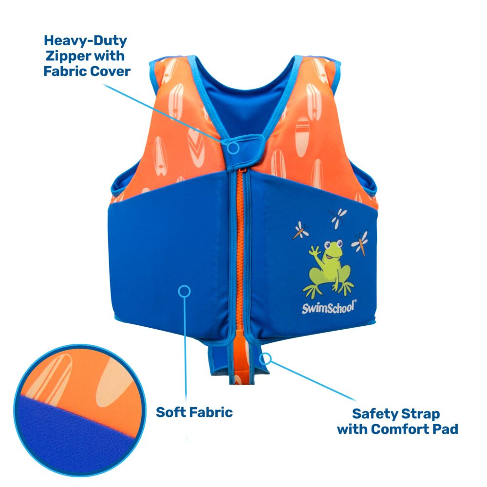 Swim Trainer Vest with Adjustable Safety Strap | Medium to Large Size