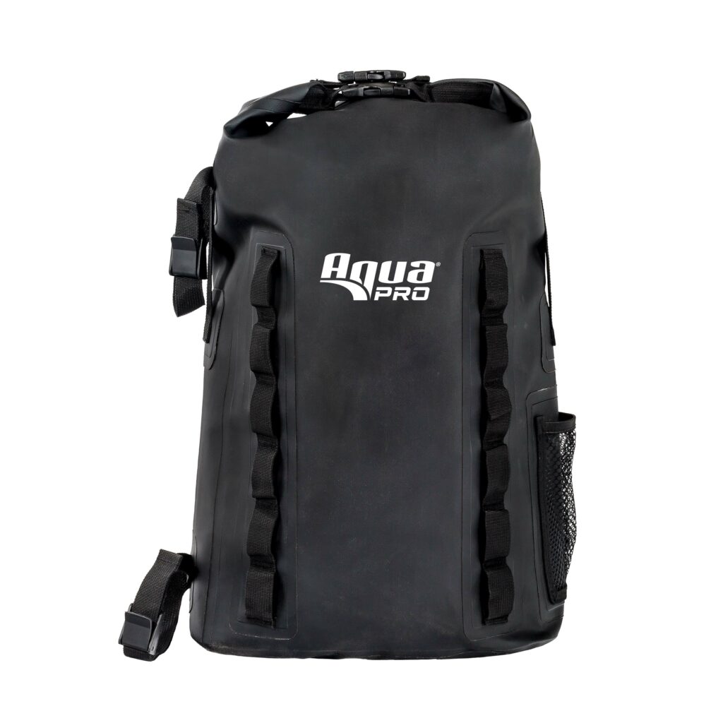 Black Waterproof Ripstop Backpack | 20 Liter Dry Bag