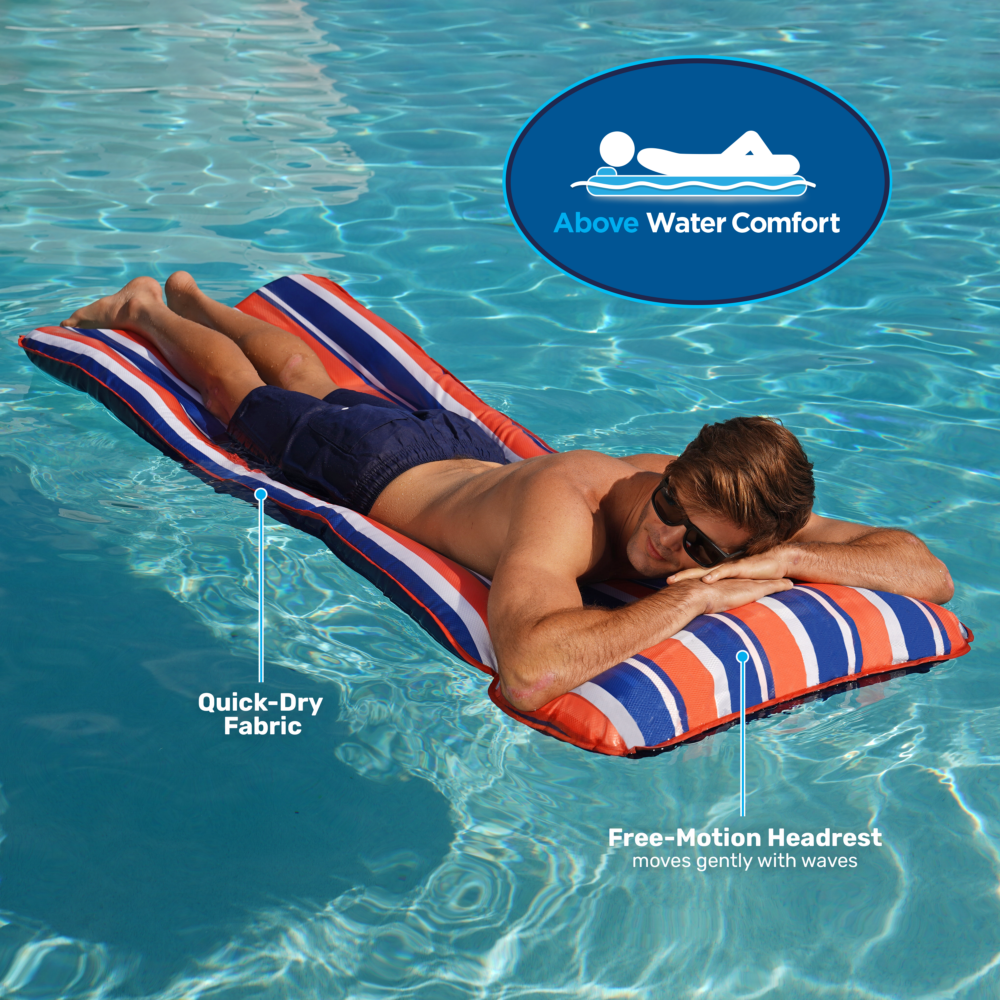 Deluxe 3-in-1 Fold & Go Float, Mat, and Lounge | Multipurpose Pool Float