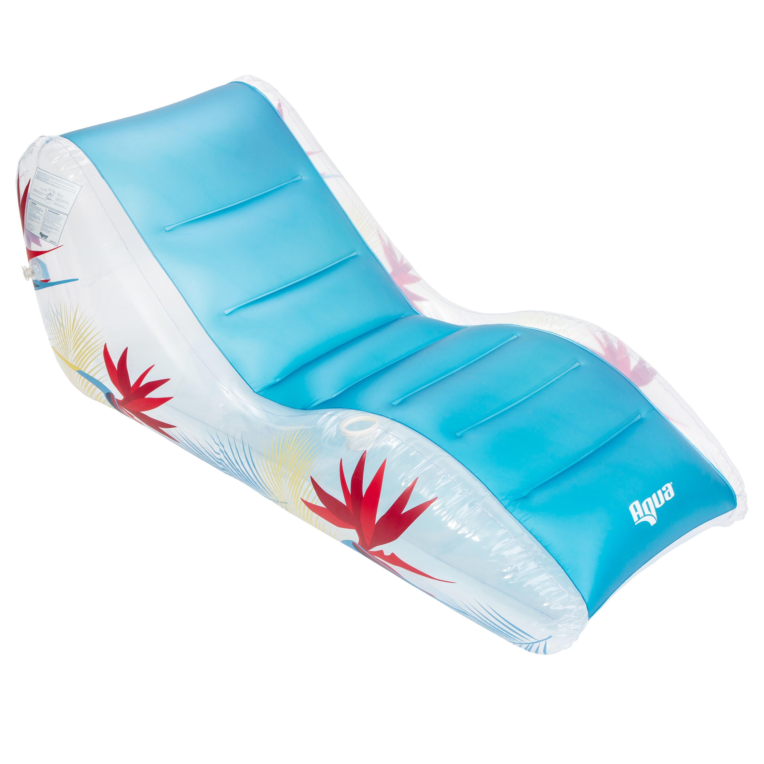 Aqua Zero Gravity Inflatable Comfort Swimming Pool Chair Lounge Float, Blue  Fern, 1 Piece - Kroger