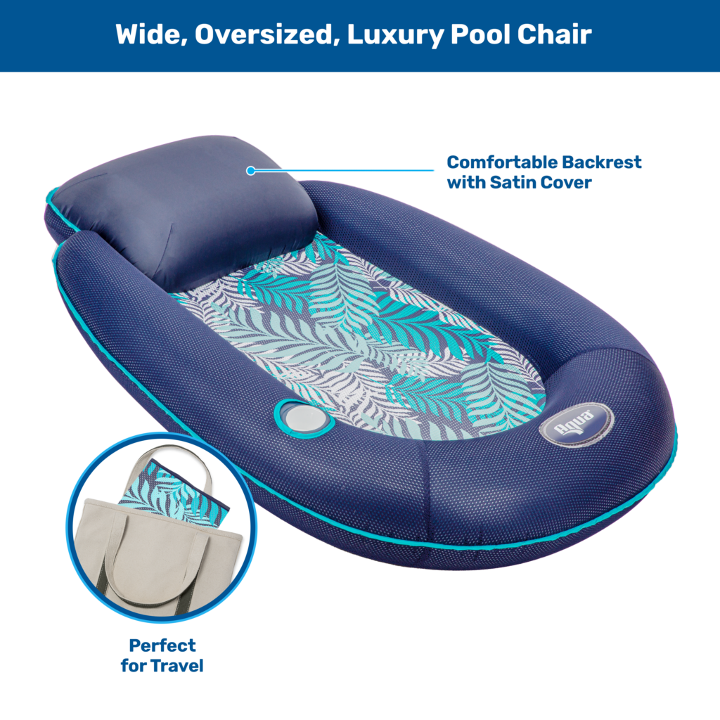 Easy Pool Chair | Oversized Inflatable Pool Float - Aqua-Leisure