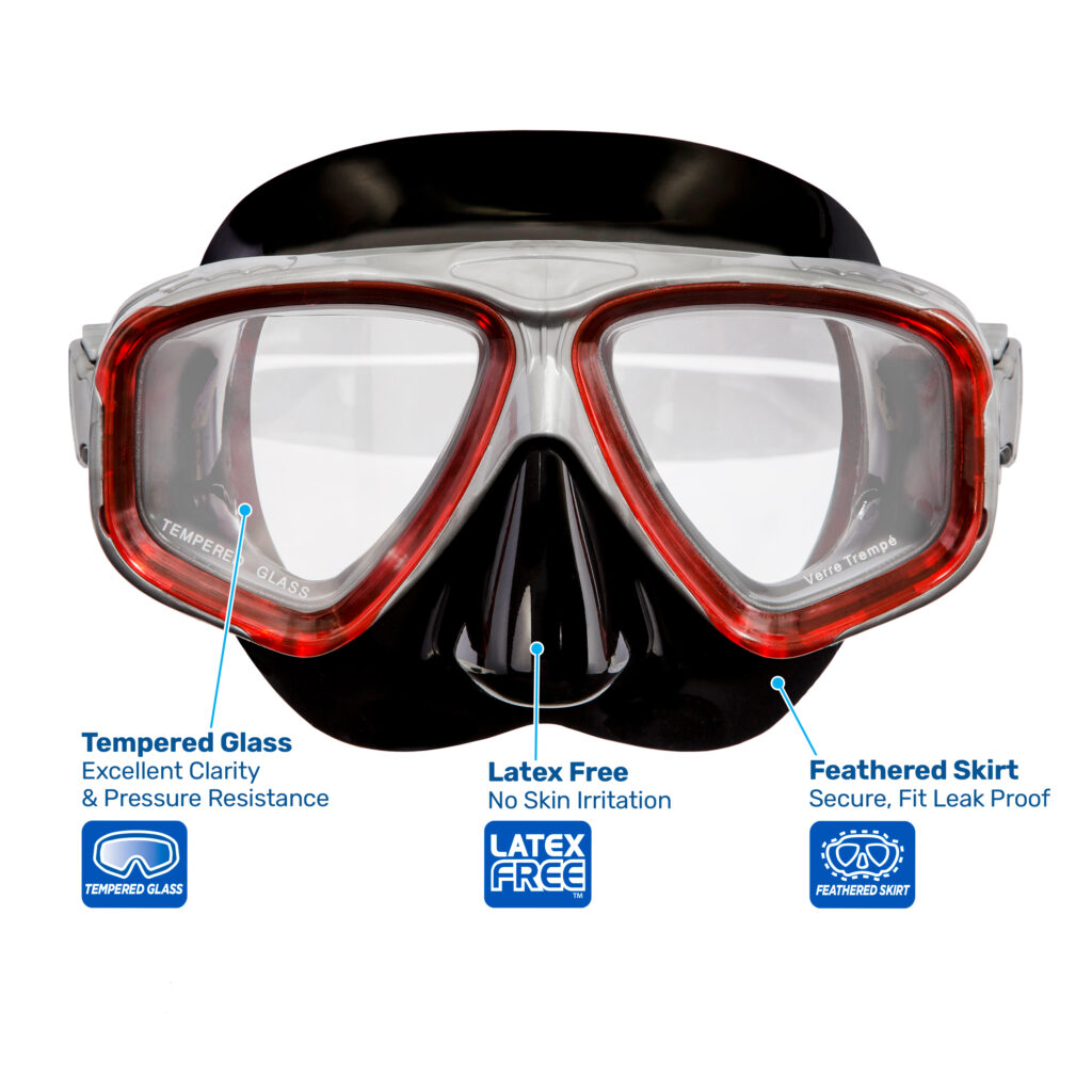 Youth Swim Mask with Nose Cover | Youth Snorkel Mask