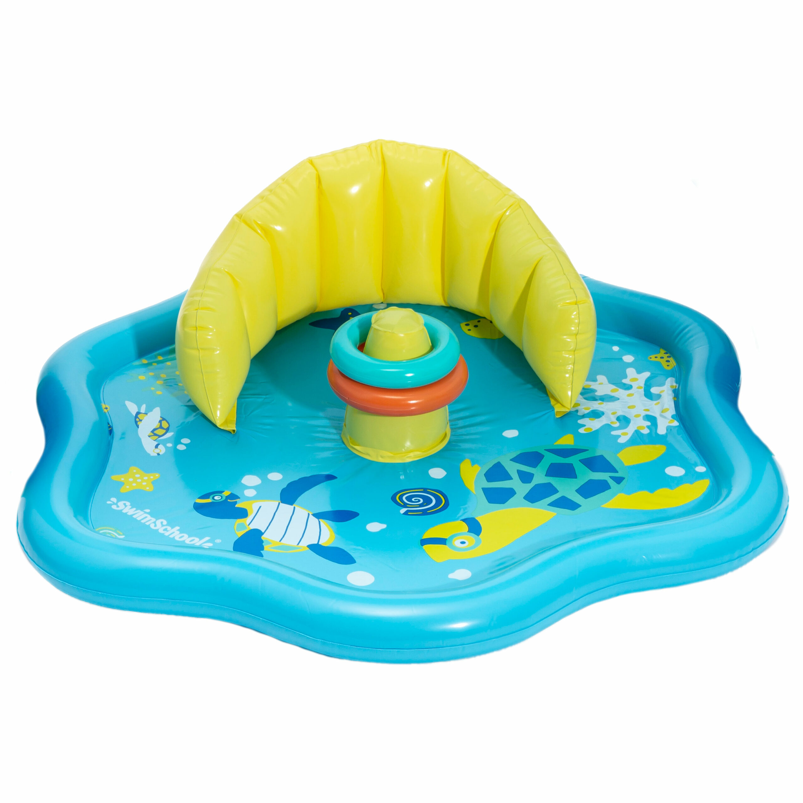 Aqua Leisure - Stack & Play Splash Play Mat | Inflatable Play Pool for Babies & Infants